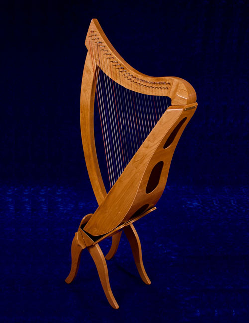 26-String Celtic LAP Harp back