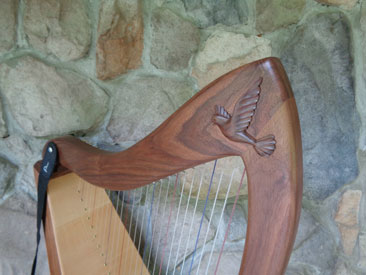 Small dove on a 34-Ultra-Lite Harp