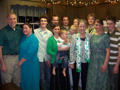 Marini family with Sue's mother
