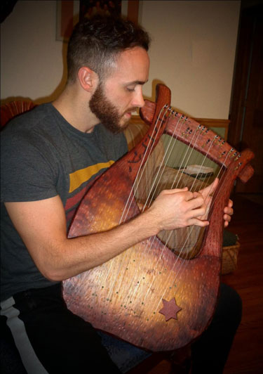 Special harp for Sight & Sound's show David